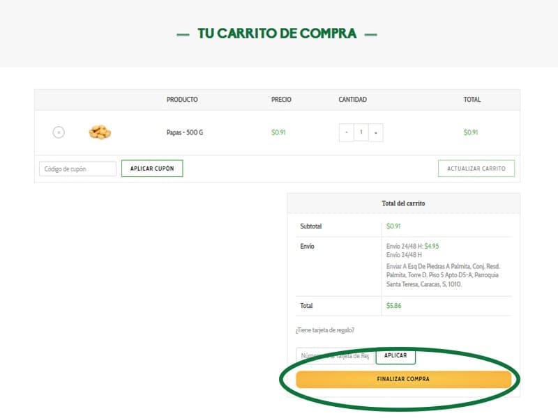 Paso 3 - Como comprar en Que Mantequilla
