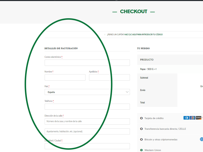 Paso 4 - Como comprar en Que Mantequilla