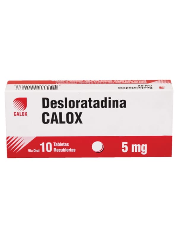 Desloratadina 5 mg Calox 10 pastillas