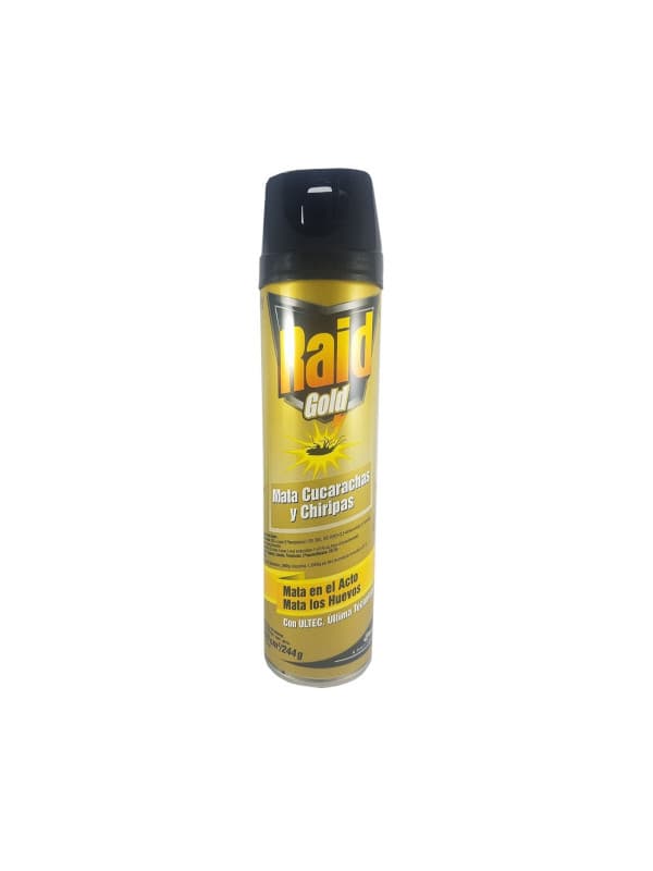 Insecticida Mata Cucaracha y Chiripas Raid Gold