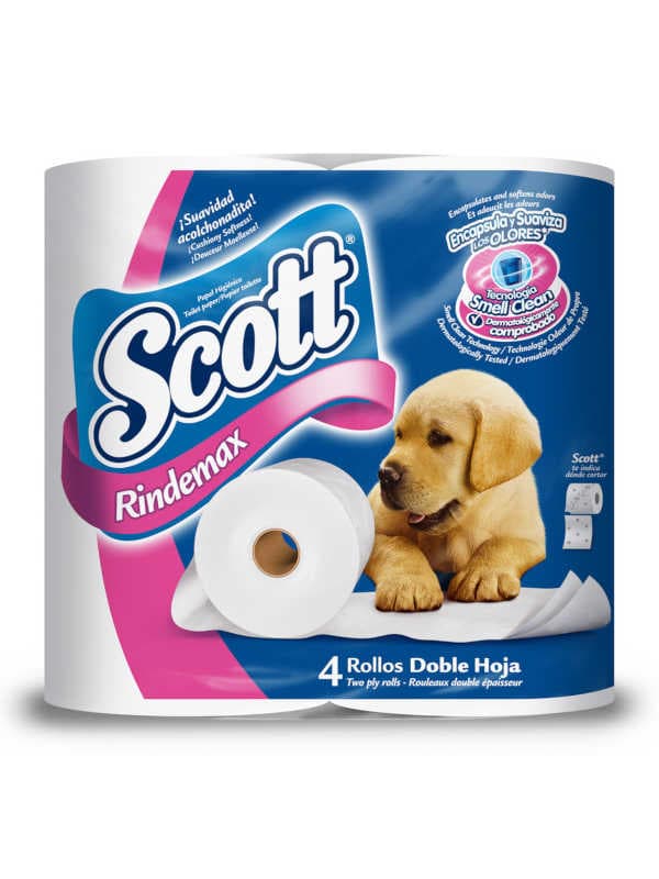 Papel Higiénico Rindemax Scott 4 unidades